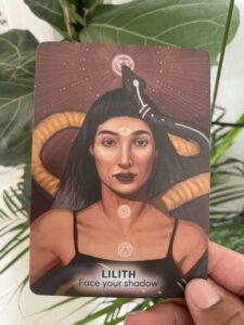 Lileth Oracle Card, Goddesses, Gods and Guardians deck by Sophie Bashford